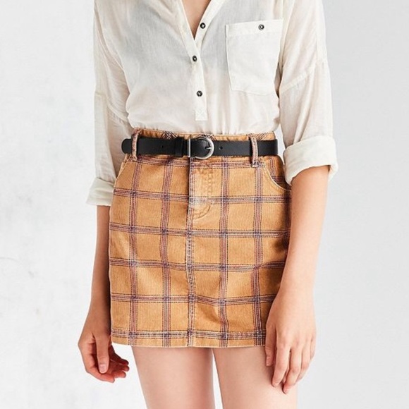 Urban Outfitters Dresses & Skirts - Urban Outfitters BDG Brown Plaid Corduroy Skirt